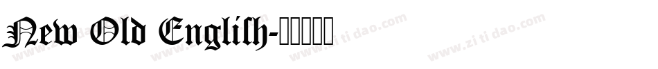 New Old English字体转换